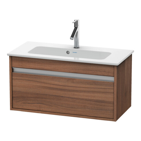 Duravit Waschtischunterschrank Ketho Compact 80x38,5cm, Nussb Nat, 1 Ausz., wandhängend