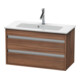 Duravit Waschtischunterschrank Ketho Compact 80x38,5cm, Nussb Nat, 2 Schubk., wandhängend-1