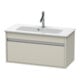 Duravit Waschtischunterschrank Ketho Compact 80x38,5cm, Taupe, 1 Auszug, wandhängend-1