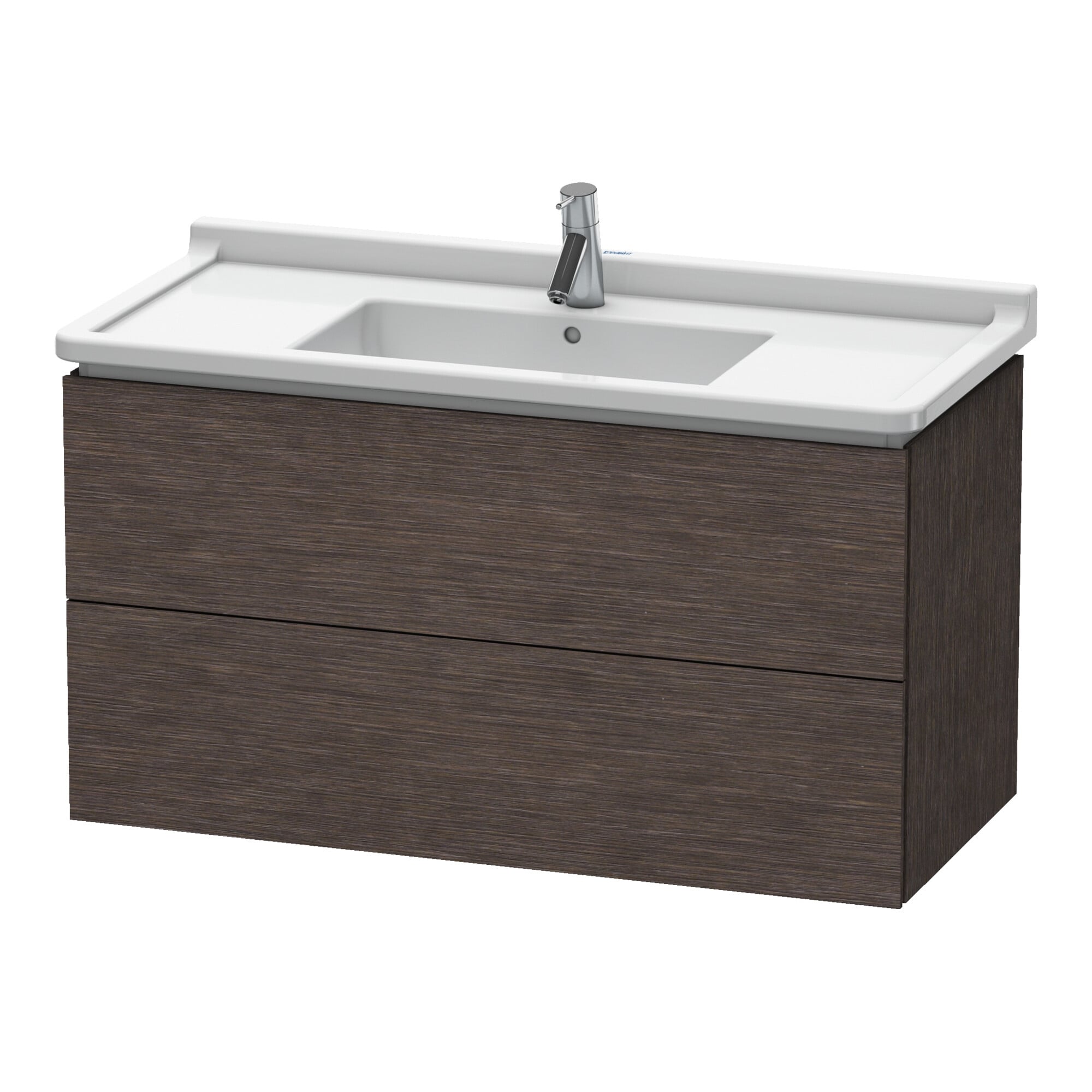 Duravit Waschtischunterschrank L-Cube 102x46,9cm, E dkl. geb., 2 Schub., wandhängend