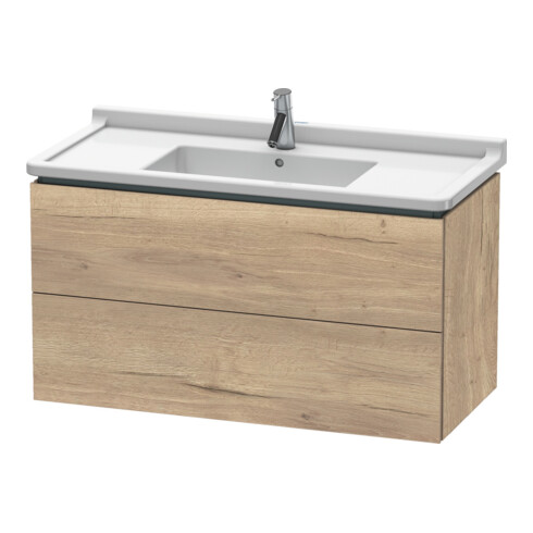 Duravit Waschtischunterschrank L-Cube 102x46,9cm, Ei marm., 2 Schub., wandhängend
