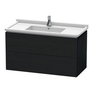 Duravit Waschtischunterschrank L-Cube 102x46,9cm, Ei sw, 2 Schubk., wandhängend