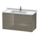 Duravit Waschtischunterschrank L-Cube 102x46,9cm, f Gr hgl, 2 Schub., wandhängend-1
