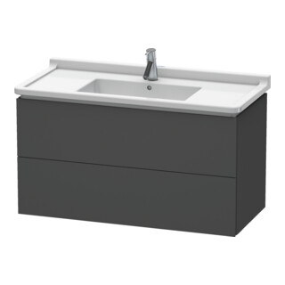 Duravit Waschtischunterschrank L-Cube 102x46,9cm, graph ma, 2 Schub., wandhängend