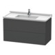 Duravit Waschtischunterschrank L-Cube 102x46,9cm, graph ma, 2 Schub., wandhängend-1