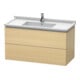 Duravit Waschtischunterschrank L-Cube 102x46,9cm, med. Ei, 2 Schub., wandhängend-1