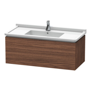 Duravit Waschtischunterschrank L-Cube 102x46,9cm, Nussb dkl., 1 Ausz., wandhängend