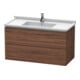 Duravit Waschtischunterschrank L-Cube 102x46,9cm, Nussb dkl., 2 Schub., wandhängend-1