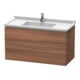 Duravit Waschtischunterschrank L-Cube 102x46,9cm, Nussb Nat, 2 Schub., wandhängend-1