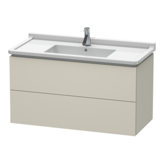 Duravit Waschtischunterschrank L-Cube 102x46,9cm, Tau ma, 2 Schub., wandhängend