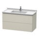 Duravit Waschtischunterschrank L-Cube 102x46,9cm, Tau matt, 2 Schub., wandhängend-1