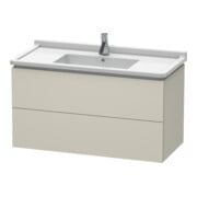 Duravit Waschtischunterschrank L-Cube 102x46,9cm, Tau matt, 2 Schub., wandhängend