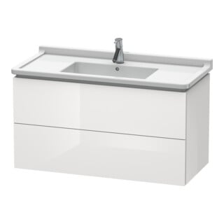 Duravit Waschtischunterschrank L-Cube 102x46,9cm, we. hgl, 2 Schub., wandhängend