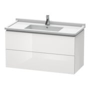 Duravit Waschtischunterschrank L-Cube 102x46,9cm, we. hgl, 2 Schub., wandhängend
