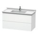 Duravit Waschtischunterschrank L-Cube 102x46,9cm, we. matt, 2 Schub., wandhängend-1