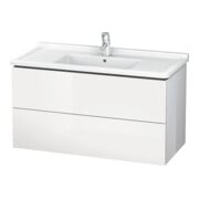 Duravit Waschtischunterschrank L-Cube 102x46,9cm, we. matt, 2 Schub., wandhängend-4