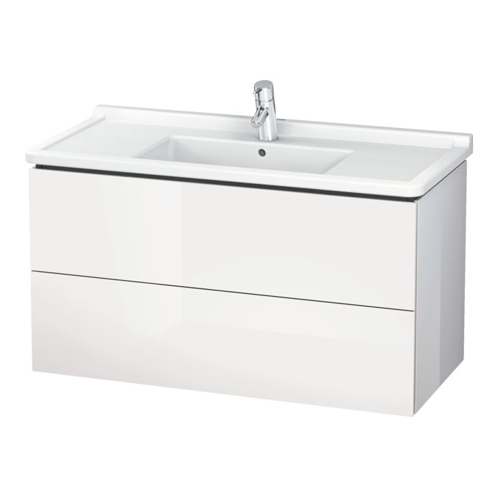 Duravit Waschtischunterschrank L-Cube 102x46,9cm, we. matt, 2 Schub., wandhängend