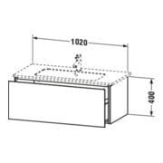 Duravit Waschtischunterschrank L-Cube 102x48,1cm, bas. ma, 1 Ausz., wandhängend-5
