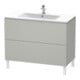 Duravit Waschtischunterschrank L-Cube 102x48,1cm, betongr ma, 2 Ausz., stehend-1