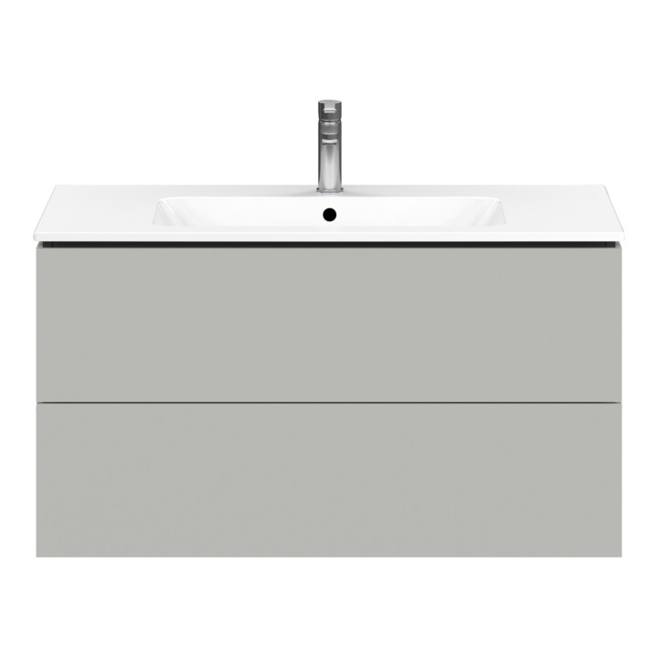 Duravit Waschtischunterschrank L-Cube 102x48,1cm, betongr ma, 2 Schub., wandhängend