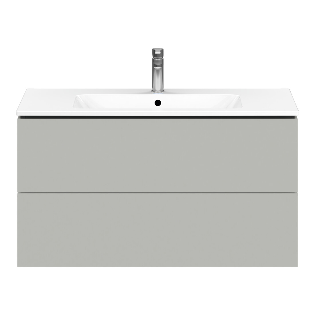 Duravit Waschtischunterschrank L-Cube 102x48,1cm, betongr ma, 2 Schub., wandhängend