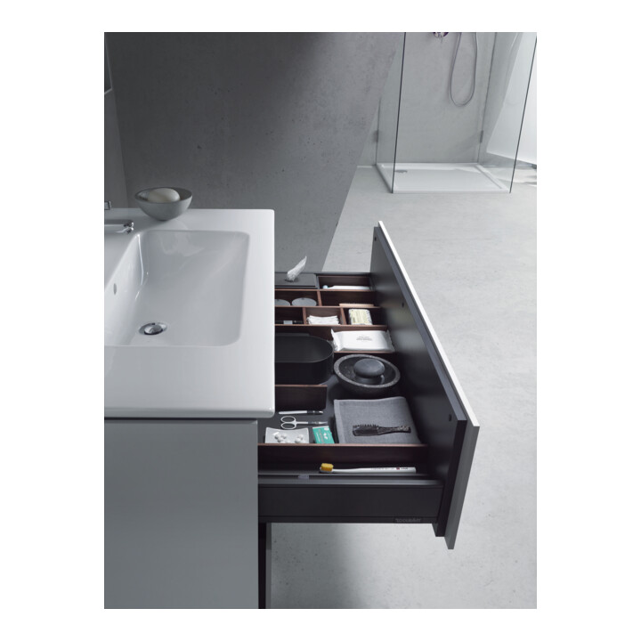 Duravit Waschtischunterschrank L-Cube 102x48,1cm, betongr ma, 2 Schub., wandhängend
