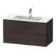 Duravit Waschtischunterschrank L-Cube 102x48,1cm, E dkl. geb., 2 Schub., wandhängend