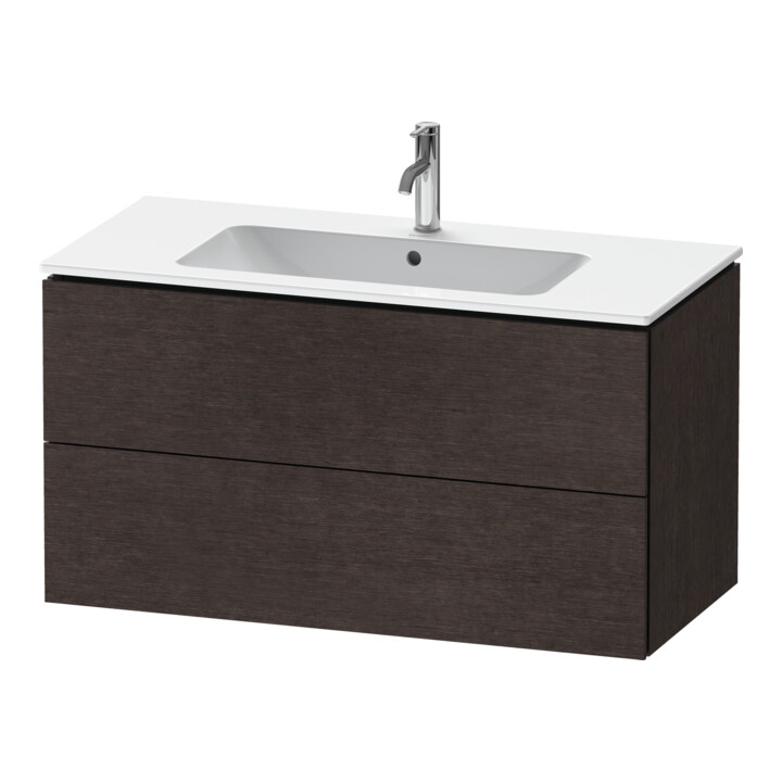 Duravit Waschtischunterschrank L-Cube 102x48,1cm, E dkl. geb., 2 Schub., wandhängend