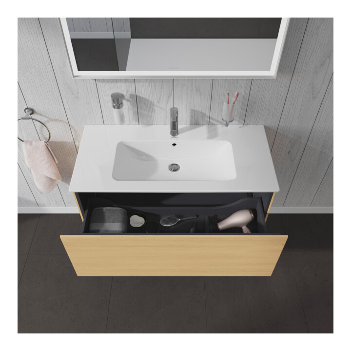 Duravit Waschtischunterschrank L-Cube 102x48,1cm, Ei Nat, 1 Ausz., wandhängend
