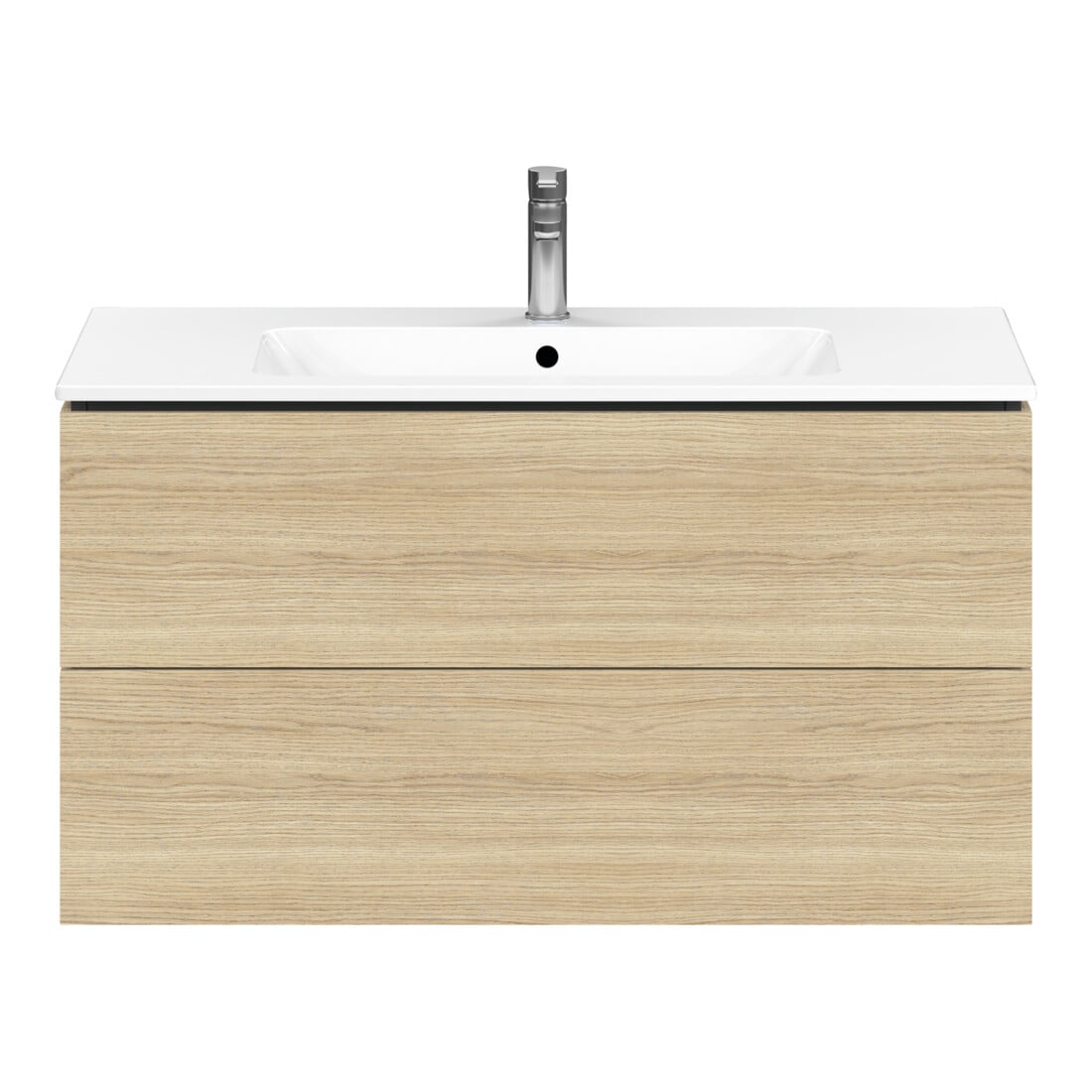 Duravit Waschtischunterschrank L-Cube 102x48,1cm, Ei Nat, 2 Schubk., wandhängend