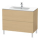Duravit Waschtischunterschrank L-Cube 102x48,1cm, Ei natur, 2 Auszüge, stehend-1