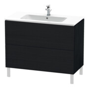 Duravit Waschtischunterschrank L-Cube 102x48,1cm, Ei sw, 2 Auszüge, stehend