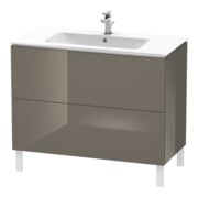 Duravit Waschtischunterschrank L-Cube 102x48,1cm, flan. Gr hgl, 2 Ausz., steh.