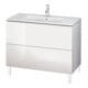 Duravit Waschtischunterschrank L-Cube 102x48,1cm, flan. Gr hgl, 2 Ausz., steh.