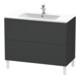 Duravit Waschtischunterschrank L-Cube 102x48,1cm, graph ma, 2 Auszüge, stehend-1