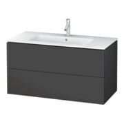 Duravit Waschtischunterschrank L-Cube 102x48,1cm, graph ma, 2 Schub., wandhängend