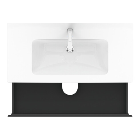 Duravit Waschtischunterschrank L-Cube 102x48,1cm, graph ma, 2 Schub., wandhängend