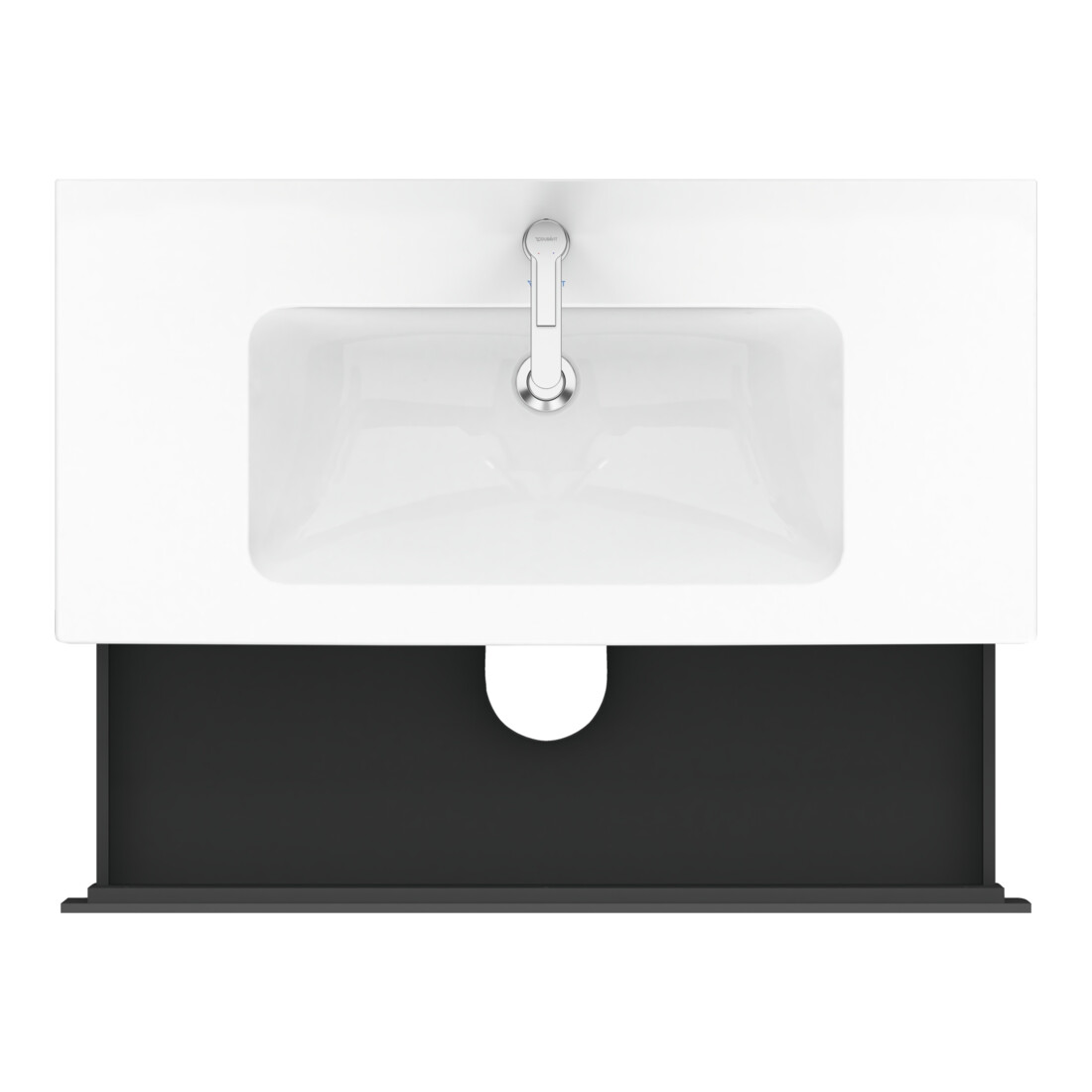 Duravit Waschtischunterschrank L-Cube 102x48,1cm, graph ma, 2 Schub., wandhängend