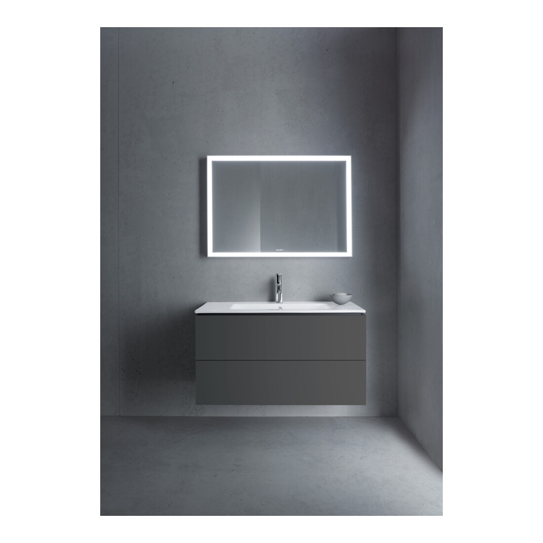 Duravit Waschtischunterschrank L-Cube 102x48,1cm, graph ma, 2 Schub., wandhängend