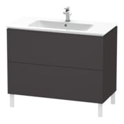 Duravit Waschtischunterschrank L-Cube 102x48,1cm, graph matt, 2 Ausz., stehend