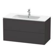 Duravit Waschtischunterschrank L-Cube 102x48,1cm, graph matt, 2 Schub., wandhängend