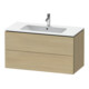 Duravit Waschtischunterschrank L-Cube 102x48,1cm, med. Ei, 2 Schub., wandhängend