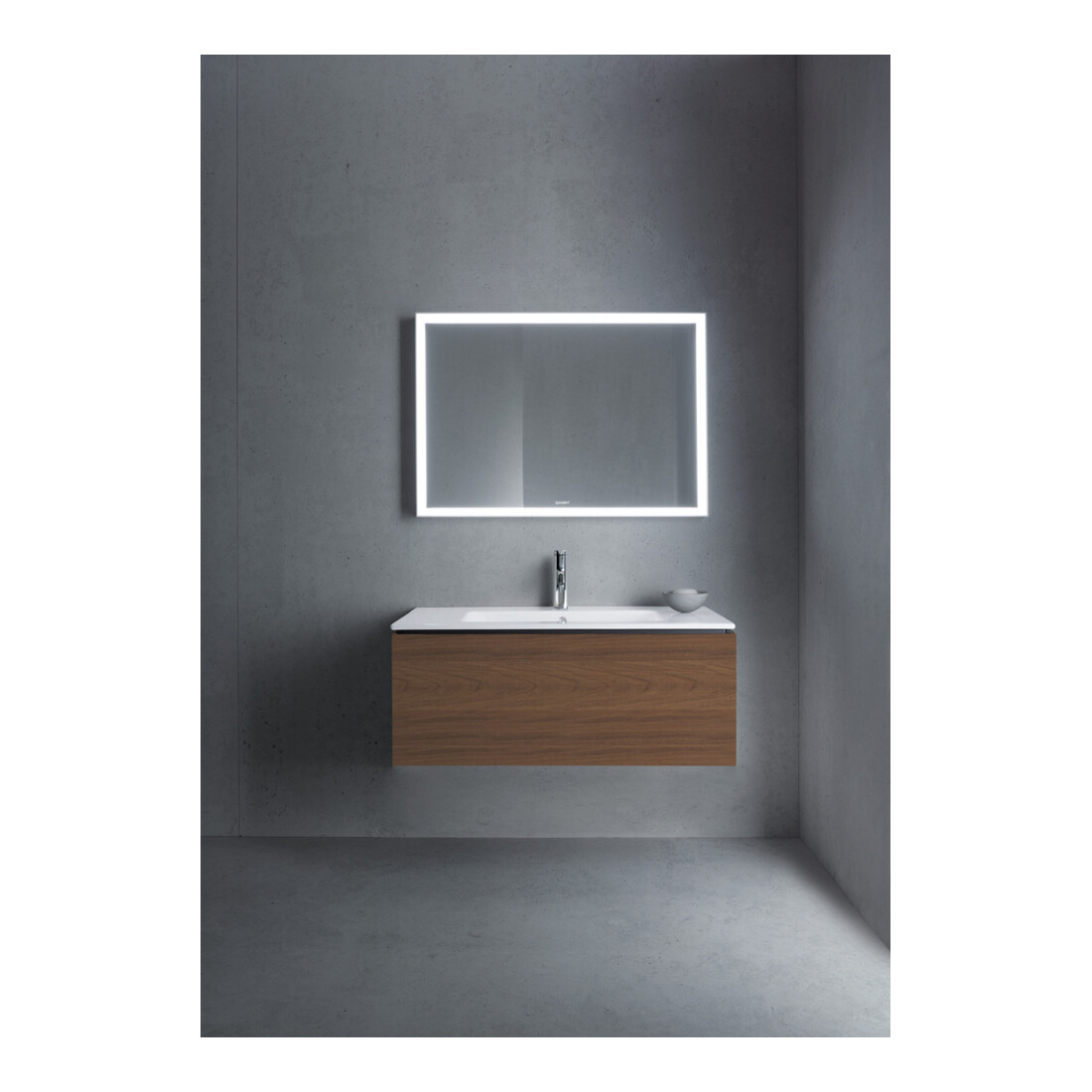 Duravit Waschtischunterschrank L-Cube 102x48,1cm, Nussb dkl., 1 Ausz., wandhängend