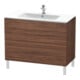 Duravit Waschtischunterschrank L-Cube 102x48,1cm, Nussb dkl., 2 Ausz., stehend-1