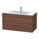 Duravit Waschtischunterschrank L-Cube 102x48,1cm, Nussb dkl., 2 Schub., wandhängend-1