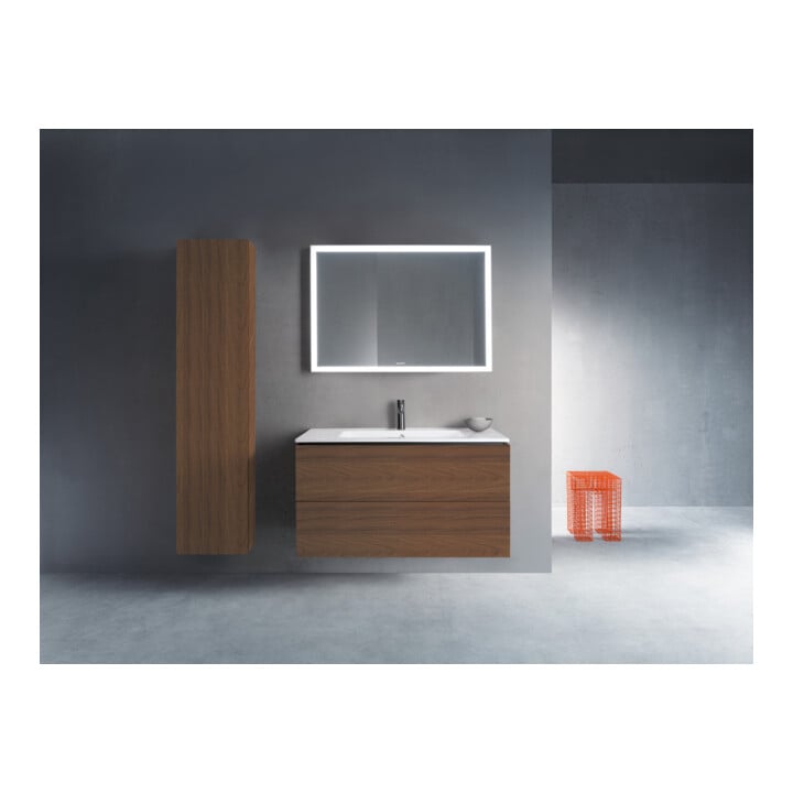 Duravit Waschtischunterschrank L-Cube 102x48,1cm, Nussb dkl., 2 Schub., wandhängend