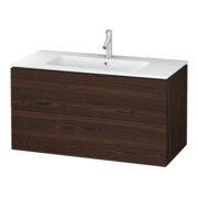 Duravit Waschtischunterschrank L-Cube 102x48,1cm, Nussb geb., 2 Schub., wandhängend