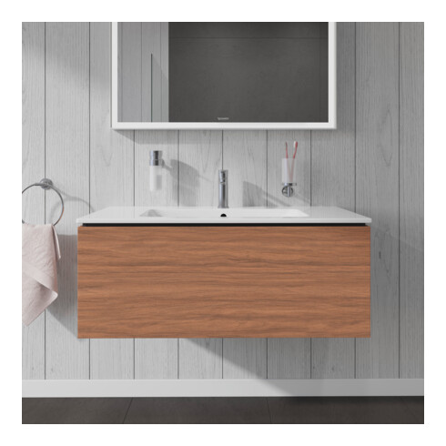 Duravit Waschtischunterschrank L-Cube 102x48,1cm, Nussb Nat, 1 Ausz., wandhängend