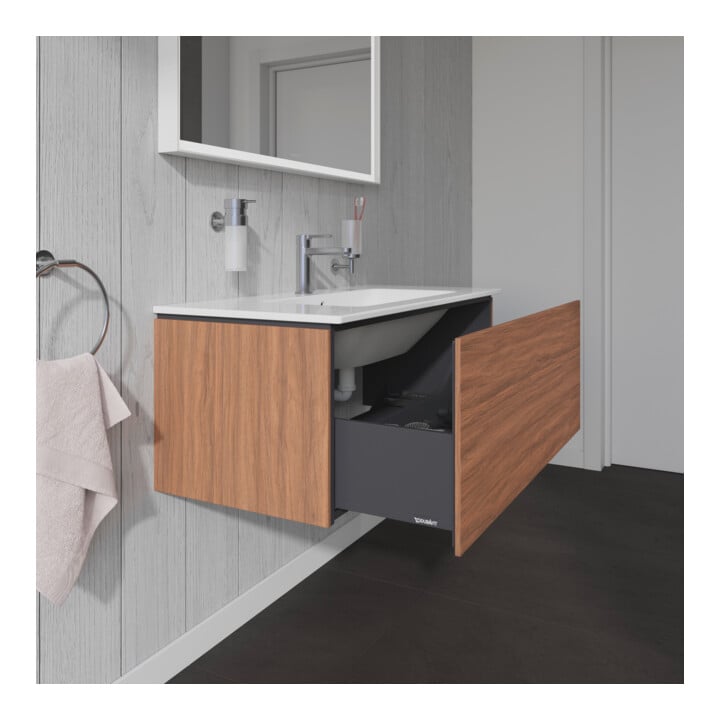 Duravit Waschtischunterschrank L-Cube 102x48,1cm, Nussb Nat, 1 Ausz., wandhängend