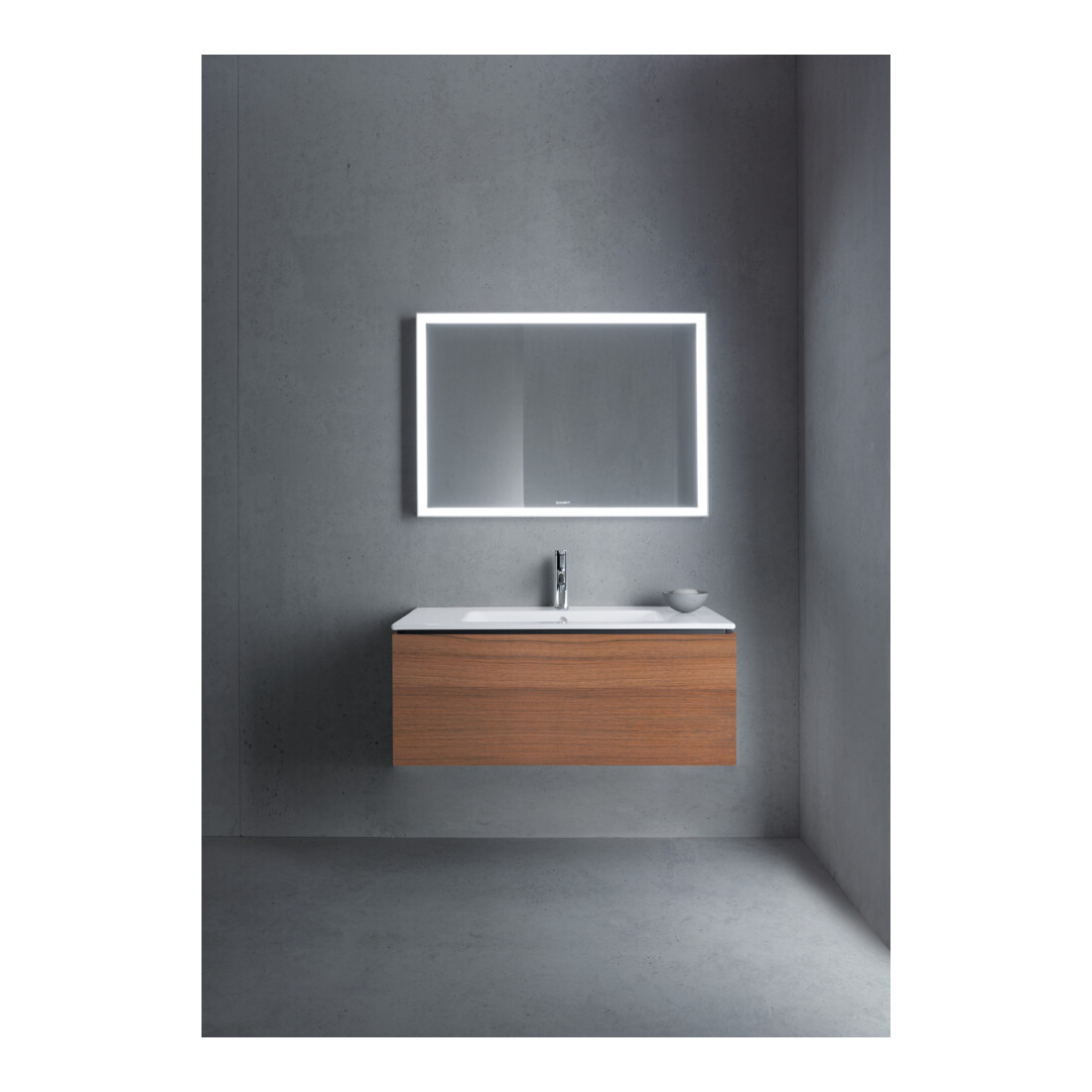 Duravit Waschtischunterschrank L-Cube 102x48,1cm, Nussb Nat, 1 Ausz., wandhängend